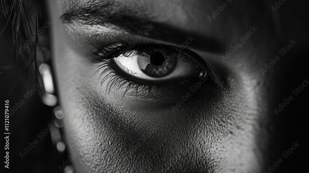 Fototapeta premium Intense Eyes Close-up Portrait