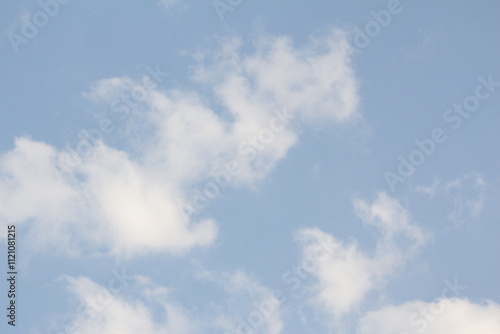 a blue sky with clouds