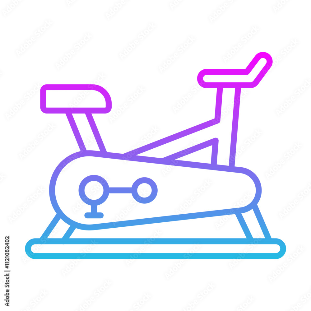 Stationary Bike Icon Stationary Bike Icon