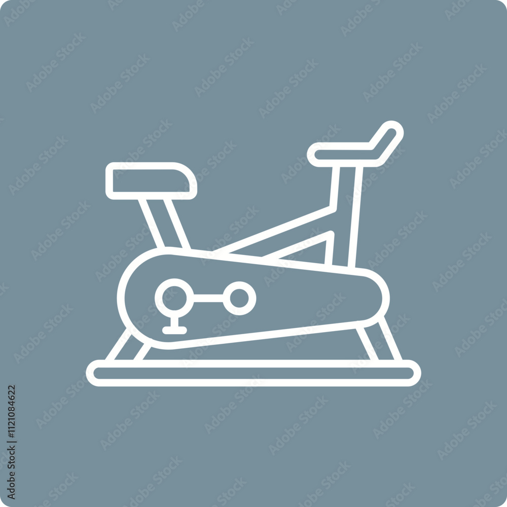 Stationary Bike Icon Stationary Bike Icon