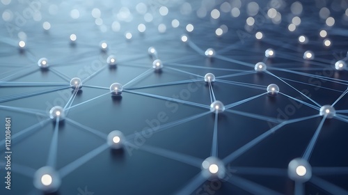 A dynamic set of networking nodes, circular diagrams, and upward lines for connectivity. White background. No shadow photo