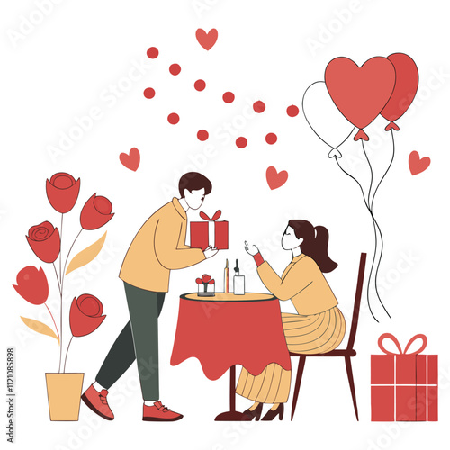 couple with gift