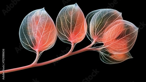 close-up shot of a plant s stomata during transpiration, water molecules illuminated in natural light, oxygen exchange creating balance within an energy-filled ecosystem photo