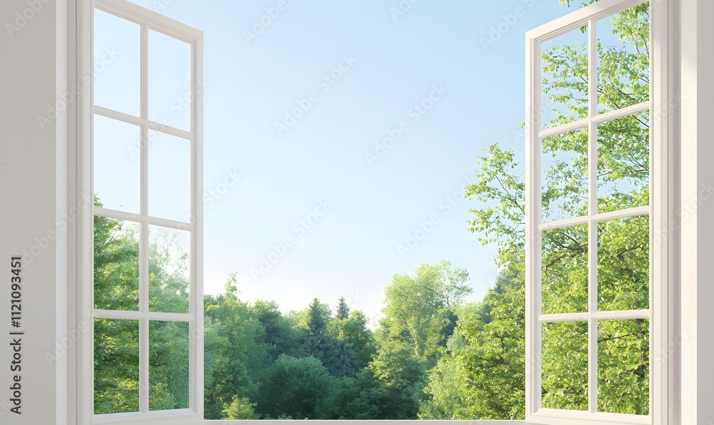 The most realistic and detailed image of a glass window frame, Generative AI The most realistic and detailed image of a glass window frame, Generative AI
