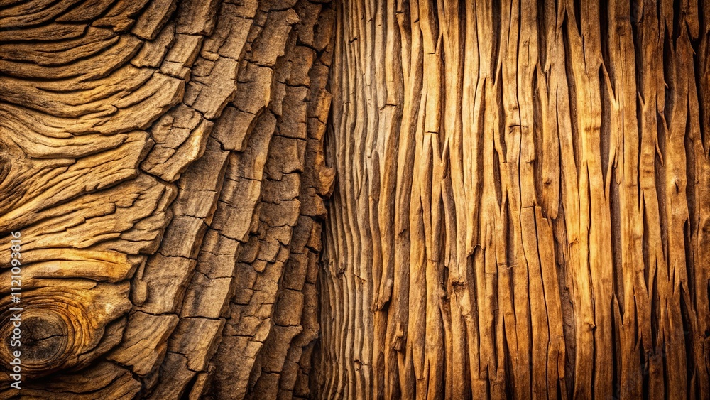 Close-up view of contrasting wood grain textures, showcasing the beauty of natural aging and weathering patterns