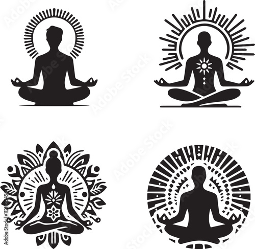 meditate silhouette