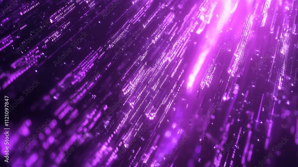 Dynamic purple light stream abstract digital space art dark environment close-up view futuristic concept for visual impact Dynamic purple light stream abstract digital space art dark environment close-up view futuristic concept for visual impact