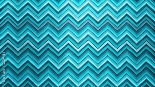 Abstract Teal Zigzag Pattern Background Texture for Design Projects