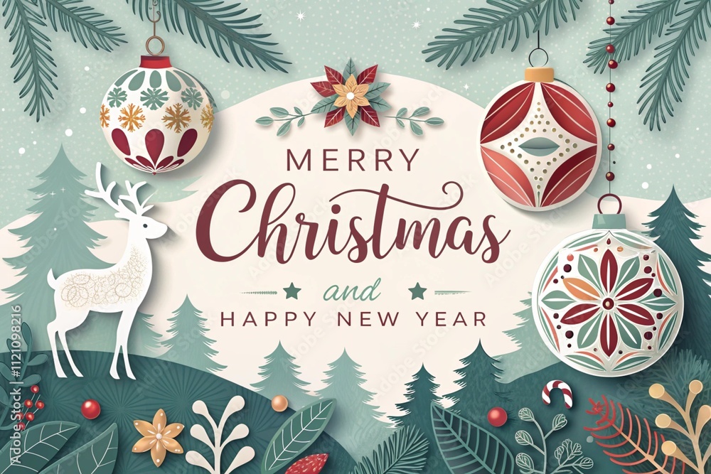 christmas card with christmas tree christmas card with christmas tree