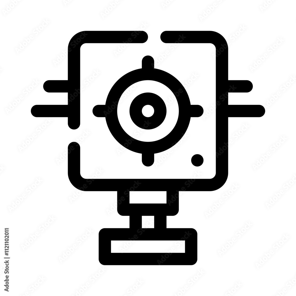 Archery Range line icon Archery Range line icon