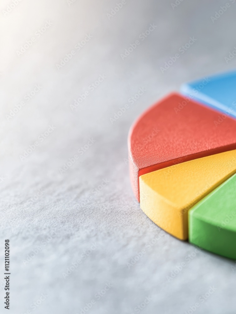 Analyzing business data with pie chart visualization in modern office environment close-up view for insightful analytics Analyzing business data with pie chart visualization in modern office environment close-up view for insightful analytics