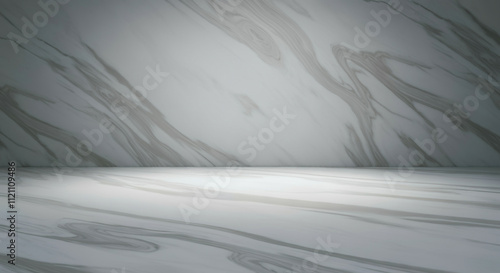 Elegant marble surface with...