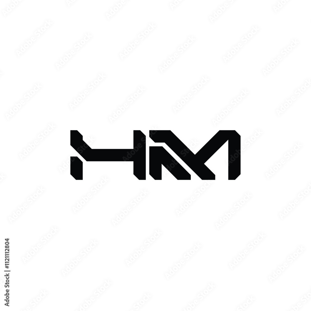 HM monogram logo design letter text name symbol monochrome logotype alphabet character simple logo HM monogram logo design letter text name symbol monochrome logotype alphabet character simple logo