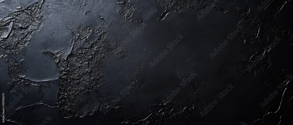 Dramatic Black Textured Background: Dark, Rough, Abstract Wall Surface Dramatic Black Textured Background: Dark, Rough, Abstract Wall Surface