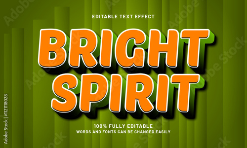 bright spirit editable text effects with a joyful and fun theme