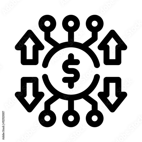 Decentralized Finance line icon