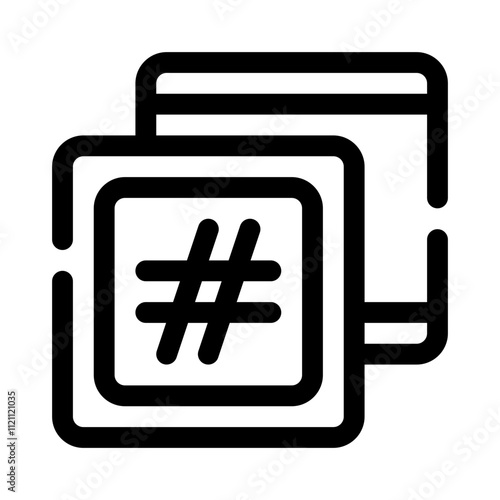 Hash line icon