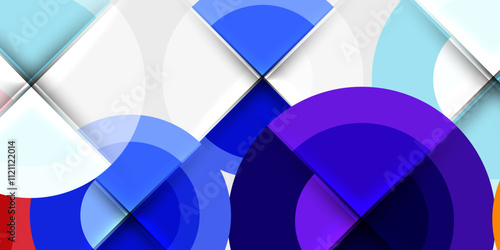 Target circle geometric abstract shapes. Vector Illustration For Wallpaper, Banner, Background, Card, Book Illustration, landing page