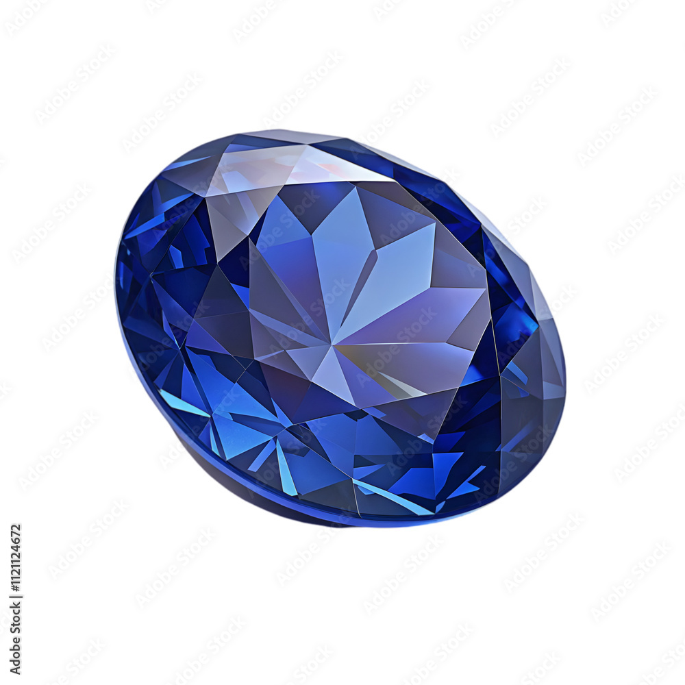 Sapphire on transparent background Sapphire on transparent background