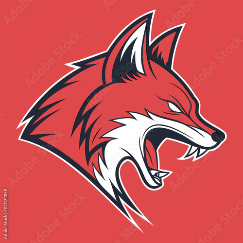 "Fierce Fox Mascot Logo"