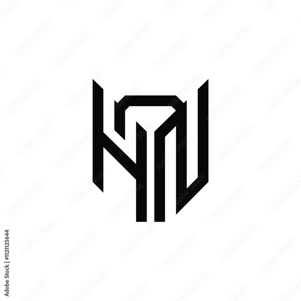 HN monogram logo design letter text name symbol monochrome logotype alphabet character simple logo HN monogram logo design letter text name symbol monochrome logotype alphabet character simple logo