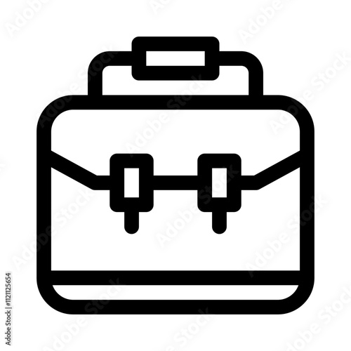 Briefcase line icon