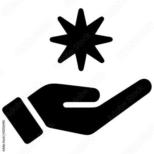 Loyalty program icon representing customer care and special offers in business and marketing