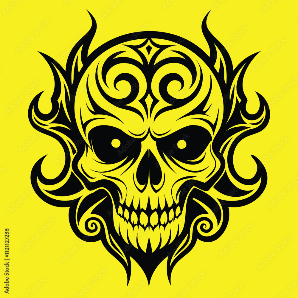 Human Head Skull Vector Design. Human Head Skull Vector Design.