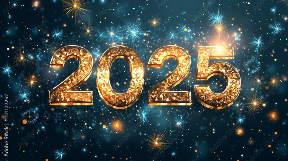 Golden 2025 text with sparkling fireworks and festive lights, perfect for New Year celebrations, holiday banners, and festive greetings. Golden 2025 text with sparkling fireworks and festive lights, perfect for New Year celebrations, holiday banners, and festive greetings.