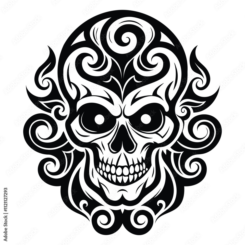 Human Head Skull Vector Design. Human Head Skull Vector Design.