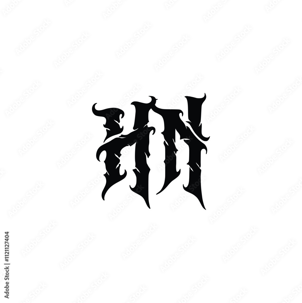 HN monogram logo design letter text name symbol monochrome logotype alphabet character simple logo HN monogram logo design letter text name symbol monochrome logotype alphabet character simple logo