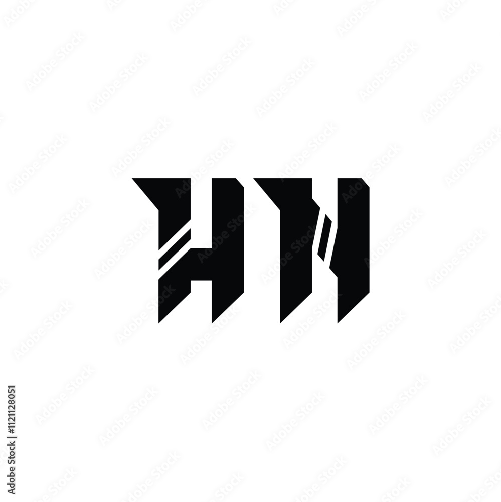 HN monogram logo design letter text name symbol monochrome logotype alphabet character simple logo HN monogram logo design letter text name symbol monochrome logotype alphabet character simple logo