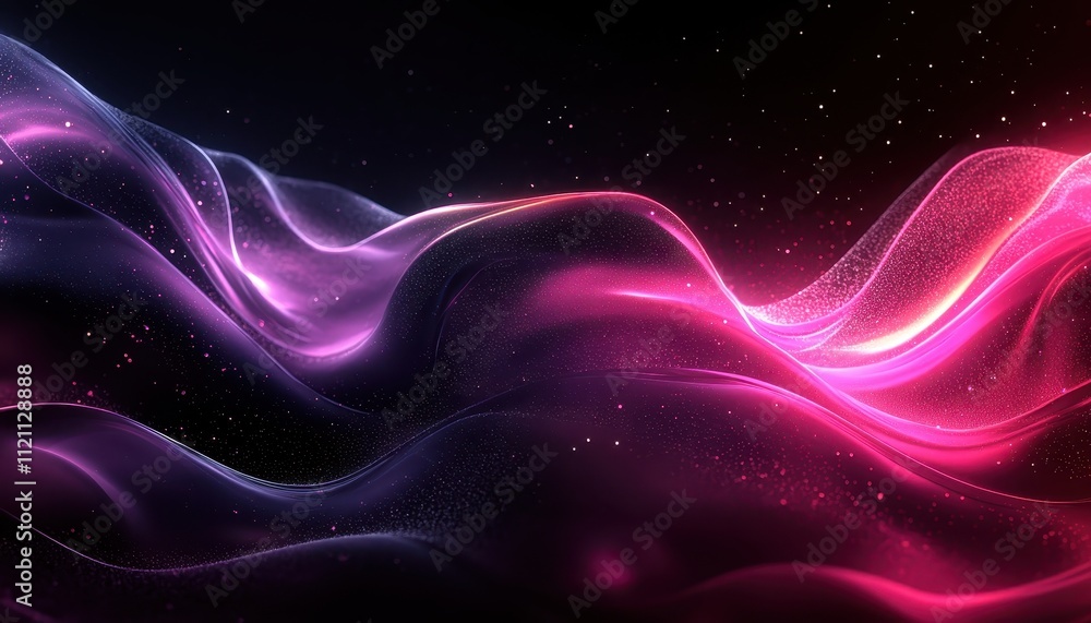 Abstract Pink and Purple Wave Energy Flow Abstract Pink and Purple Wave Energy Flow