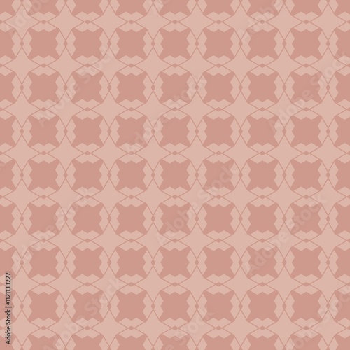 Intricate Symmetry: Interlocking Hearts in Soft Pink and Beige