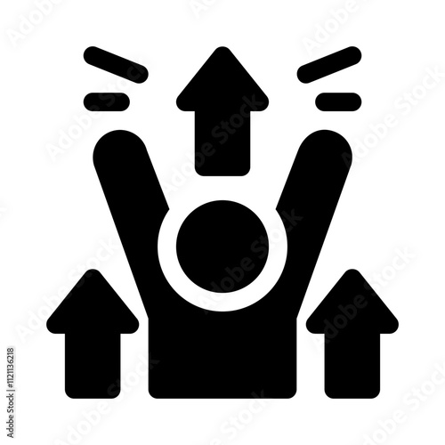 Motivation glyph icon