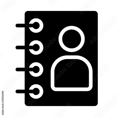 Contact Book Solid Icon