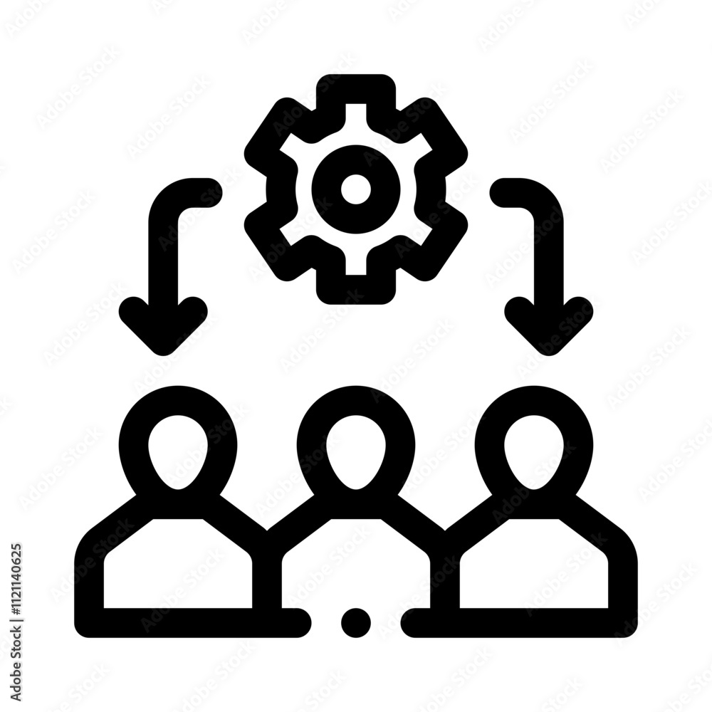 Team Collaboration line icon Team Collaboration line icon
