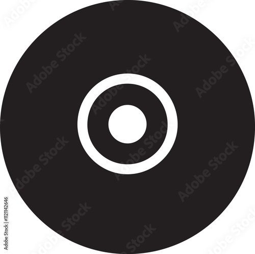 premium vector illustration of a compact disc icon