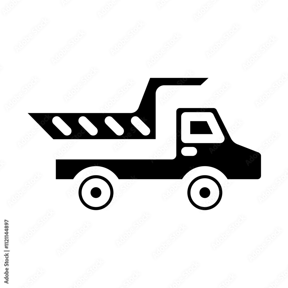 Transport Truck Solid Icon Transport Truck Solid Icon