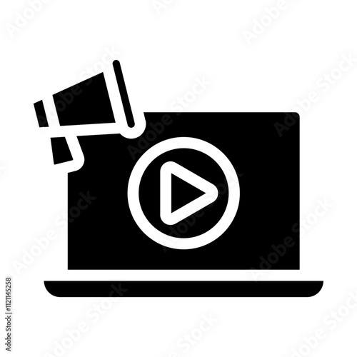 Video Content Solid Icon