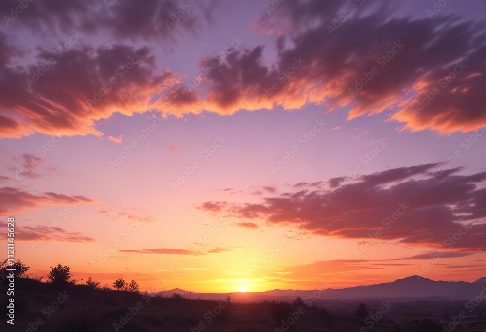 Soft brush strokes of colors during a beautiful sunset, stroke, color, hues Soft brush strokes of colors during a beautiful sunset, stroke, color, hues