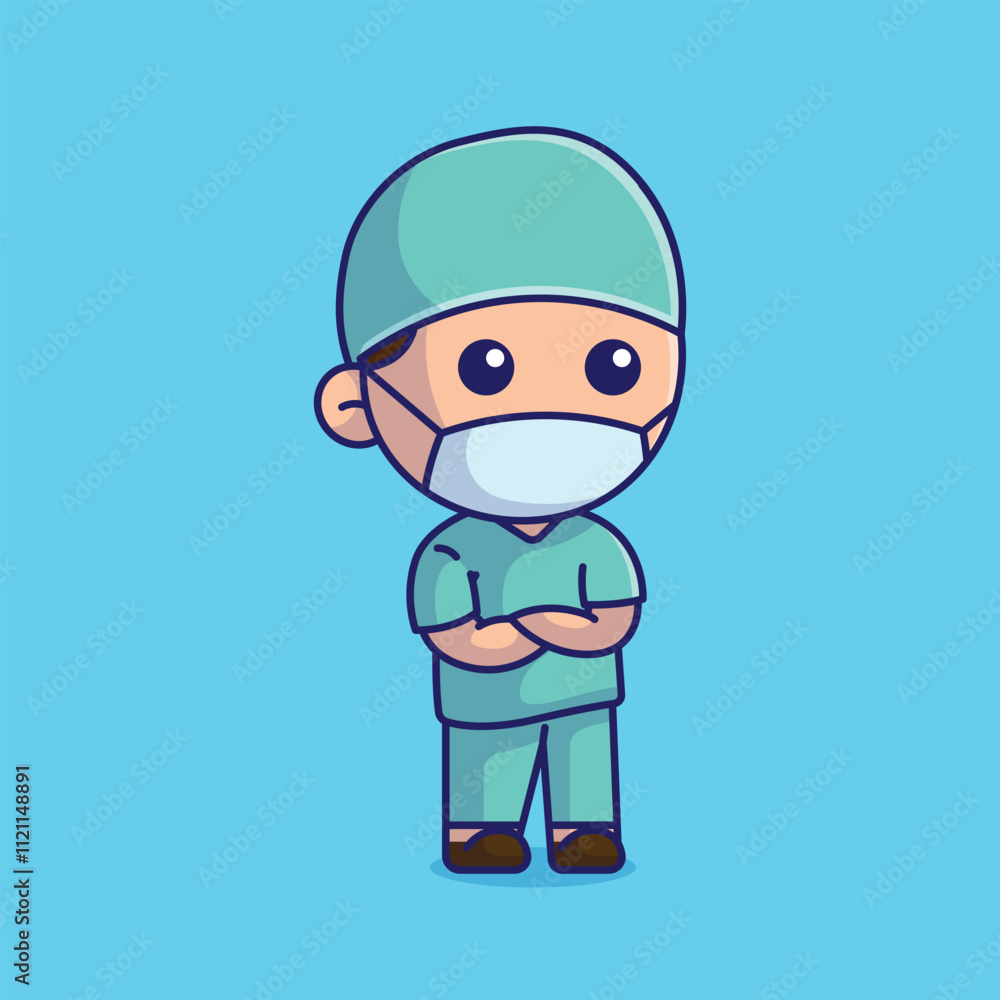 Simple Profession doctor surgeon cartoon vector illustration Collection of paramedic concept icon isolated Simple Profession doctor surgeon cartoon vector illustration Collection of paramedic concept icon isolated
