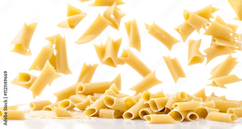 Isolated_on_white_background_fall_of_raw_Italian Isolated_on_white_background_fall_of_raw_Italian