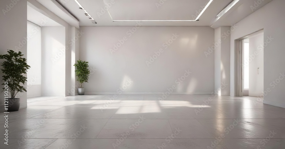 Minimalist studio space with vanilla walls, sleek silver floor and soft overhead lighting, , minimalist decor, vanilla walls Minimalist studio space with vanilla walls, sleek silver floor and soft overhead lighting, , minimalist decor, vanilla walls