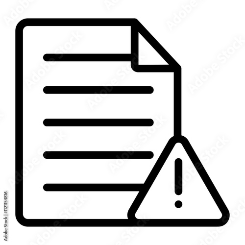 Warning Document icon