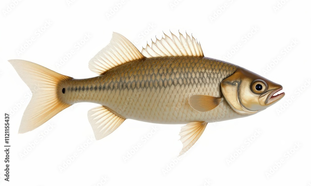 Golden Fish Illustration, Side View
Golden Fish Illustration, Side View