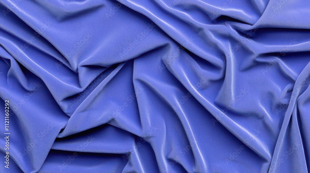 Smooth blue fabric texture with elegant folds and waves, perfect for background use. Smooth blue fabric texture with elegant folds and waves, perfect for background use.