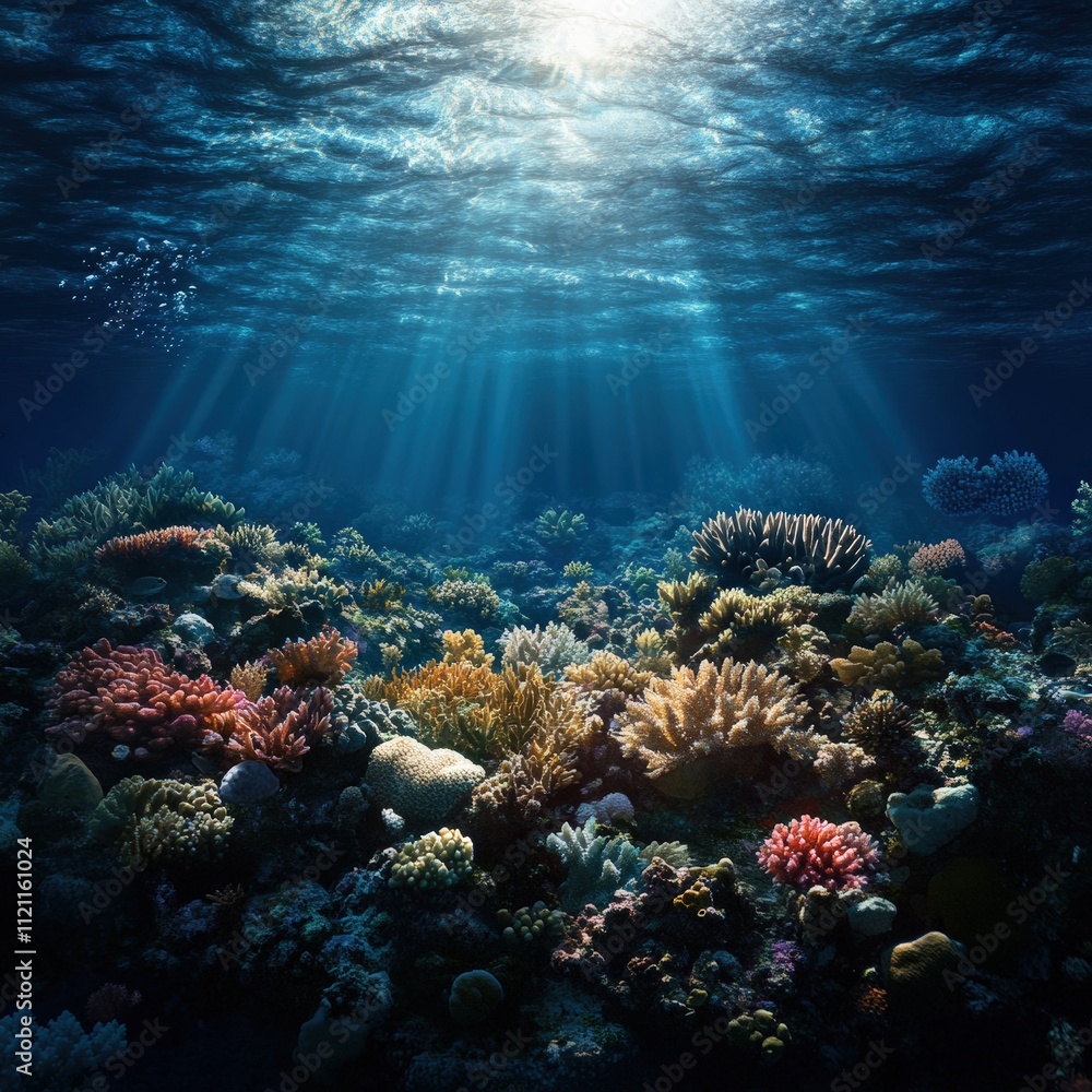 Fototapeta premium Underwater coral reef