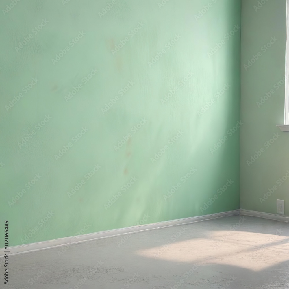 Soft pastel mint green wall with subtle texture and warm background light, background, ambiance Soft pastel mint green wall with subtle texture and warm background light, background, ambiance