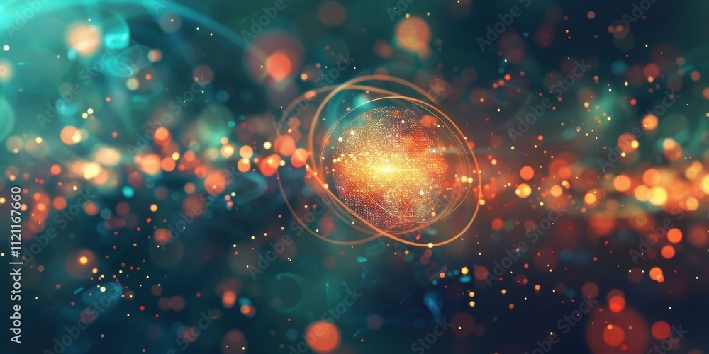 Abstract Cosmic Energy: Glowing Nebula Background Abstract Cosmic Energy: Glowing Nebula Background